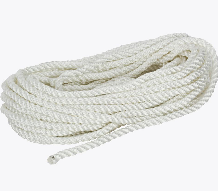 Everbilt 1/4 in. x 50 ft. White Twisted Nylon Rope