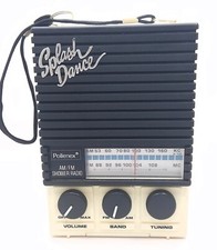 Vintage Pollenex splash dance am/fm shower radio White 1995 Read Description 