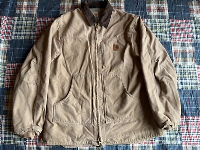 Vintage Carhartt Sherpa Lined Duck Ridge Chore Ranch Jacket C61