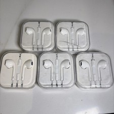 (5x) Auriculares Auriculares Originales Apple iPhone con Cable 3.5mm Auriculares Auriculares