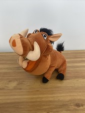 VTG 2002 The Lion King Pumbaa Talking Plush Warthog Talks  Farts Says 8 Lines