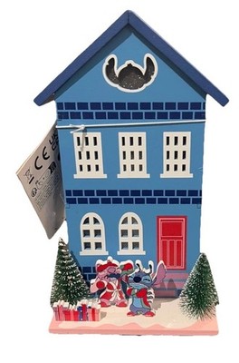 NEW Disney STITCH X Primark - Led Ornament 7  House Christmas Decoration