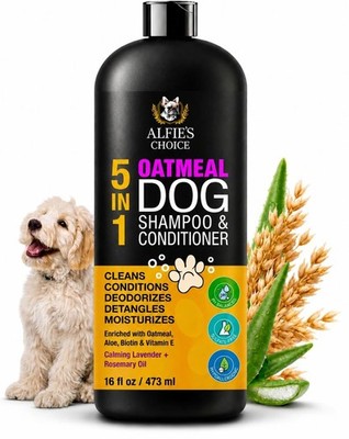 Oatmeal Dog Shampoo and Conditioner for Itchy Skin Relief | Puppy Shampoo for...