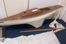 Vintage RC Yacht Boat Model Remote Control, big size