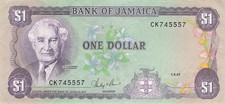 Jamaica 1 Dollar 1987 AU