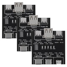 3 PCS Data Cable Detection Board DT 3 USB Tester Checker TypeC Micro Card