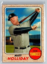 2017 Topps Heritage #330 Matt Holliday New York Yankees
