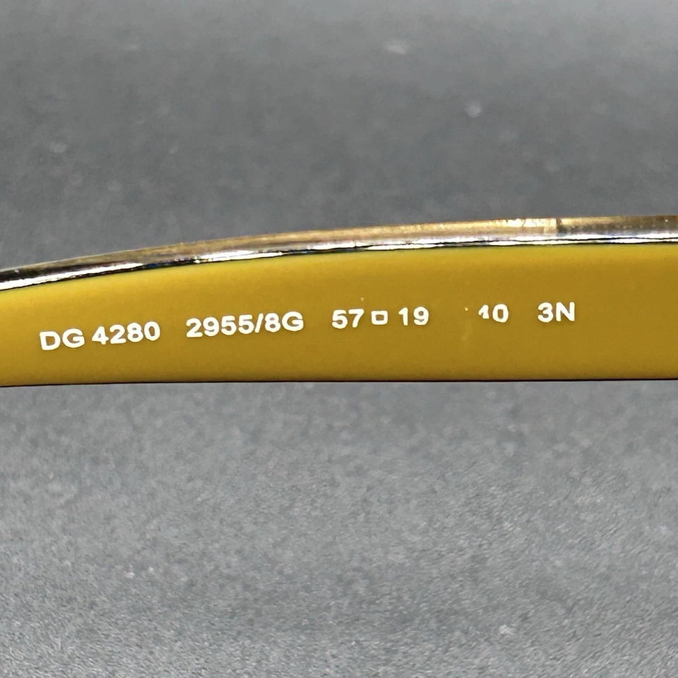 Gafas de sol Dolce & Gabbana DG 4280 2955/8G negras y doradas degradadas 57-19-140 usadas Foto 4 de 4