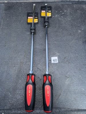 Sears Craftsman Professional USA Nos 2pc Long Flat Screwdriver Set 47166 47168