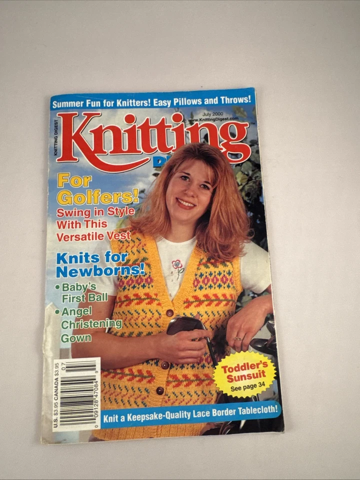 KNITTING DIGEST Magazine Lot of 3 July 2000 July 2001 May 2003 Y2K - Image 2 of 4
