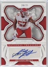 2022 National Treasures Signatures Holo Silver 20/25 Orlando Brown Auto hd2