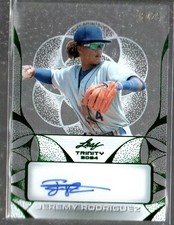 Jeremy Rodriguez 2024 Leaf Trinity Green Clear Auto /25