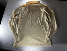 Vintage New York Sportswear Exchange Shirt Mens XL Beige Mock Neck USA Made