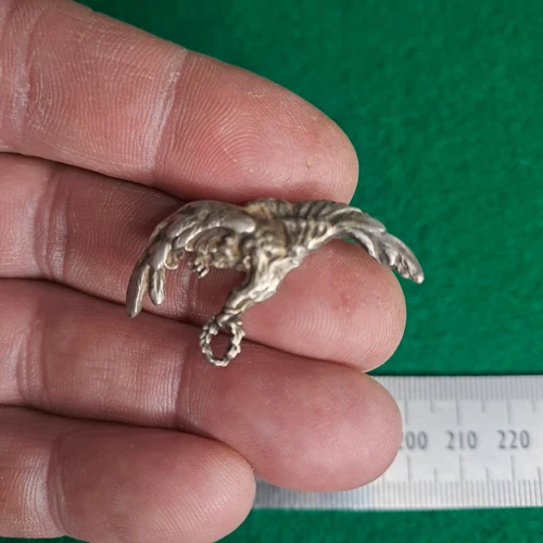 WW2 Polish Air Force Pilots Wings Small Badge Silver - Free Forces - British