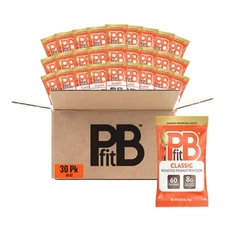 PBfit Classic Peanut Butter Powder Packets Powdered Peanut Spread From Real R...