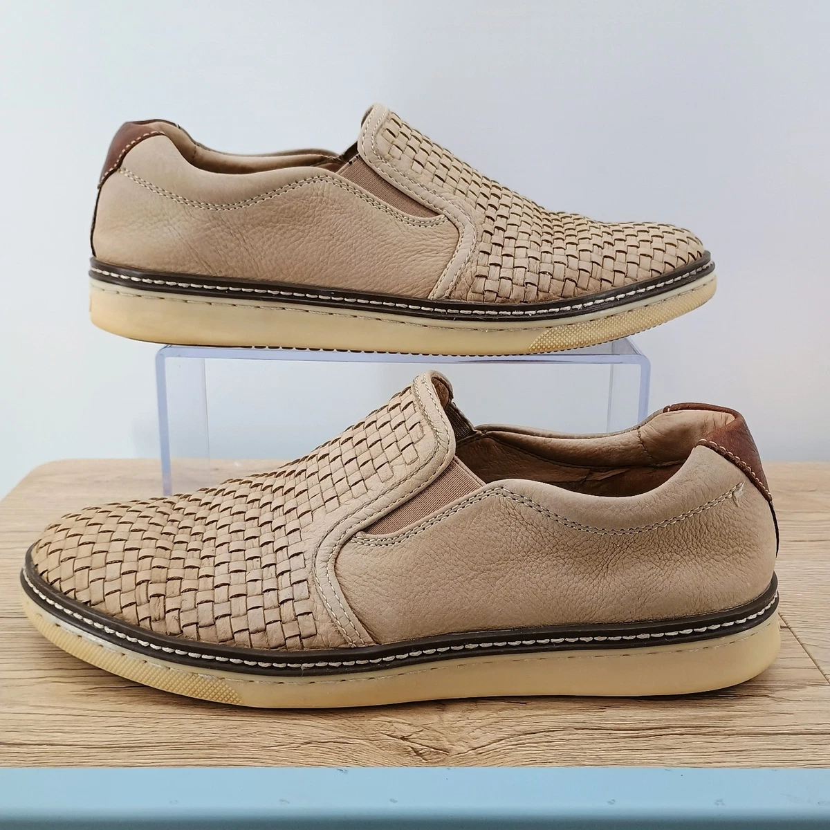 Johnston & Murphy Gray Perforated Leather Casual Slip-On Loafers‎ Men\'s 11 Amazon.com | Johnston & Murphy Mens Irving Runoff Slip-On  main image 3