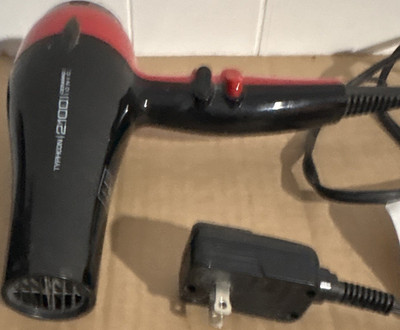 Typhoon 2100 Ceramic Technology Hair Dryer, Ceramic Tech, Black/Red
