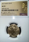 NGC 2017 $10 Gold Eagle Early Release MS70 #4522843-104