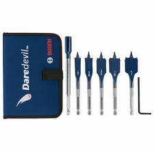 Bosch Dsbs5007p Stubby Spade Bit Set, 4 In. L, 6 Pcs.