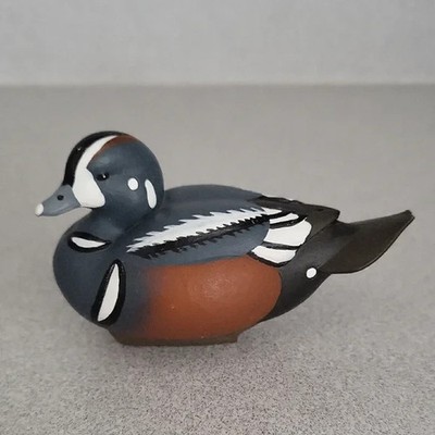 Ducks Unlimited Jett Brunet Harlequin Mini Miniature Duck Decoy 2011