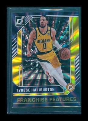 Tyrese Haliburton 2024-25 Donruss Franchise Features Holo Yellow Laser #20 04/25