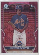 2023 Bowman Chrome Fuchsia & Pink Vapor Refractor /199 Daiverson Gutierrez 0b1f