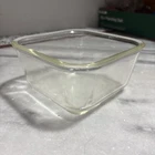 Vintage 1920’s Dollar Sign Pyrex Clear Glass Square Dish