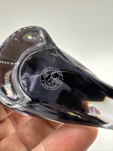 Baccarat France Crystal Glass Parrot Bird Amethyst Purple (Rare Color) Authentic - Picture 8 of 9