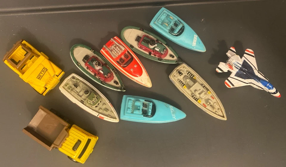 Micro Machine's Various Boats (7), Jeep, Dump Truck, Plane - Image 2 of 2