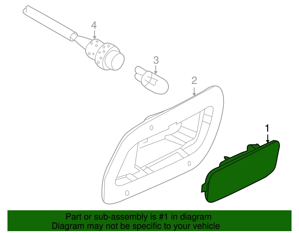 Lámpara de señalización lateral original Volkswagen 5K0-945-071 Foto 2 de 4