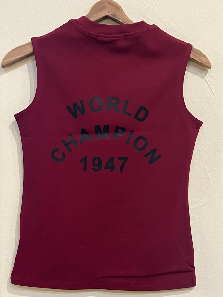 Jadore Dior Christian Dior  Wine Red Burgundy Tank Top Vintage 1947  - Image 4 of 4