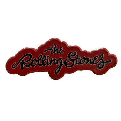 The Rolling Stones Anstecker Pin · Text Logo (4cm x 1cm)