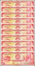 Peru 10 Soles de Oro, 1972, P-100c.1, UNC, Heavily Stained X 10 PCS