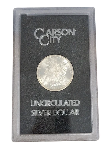 1885 GSA Holder Carson City Mint Uncirculated Morgan Dollar With Box And COA