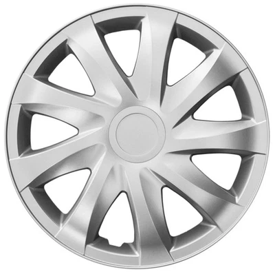 Set of 4 Wheel Trims 13" – Silver – Fits 13" Steel Wheels - Image 1 of 4