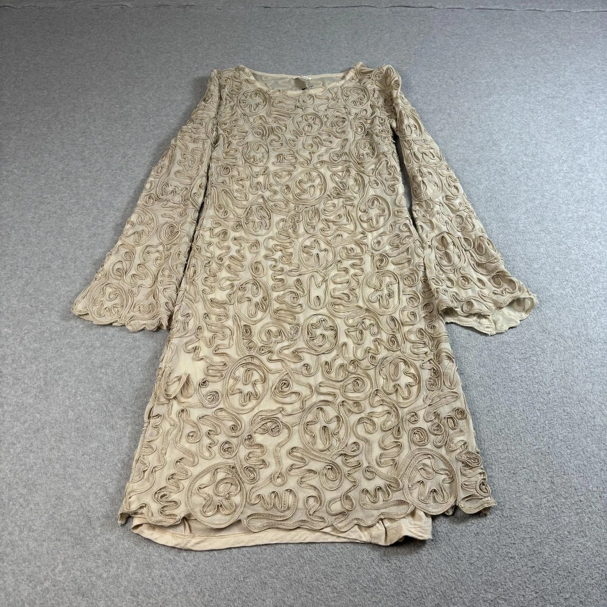 princess polly baby blue dress Draped cape-effect midi dress in beige main image 1