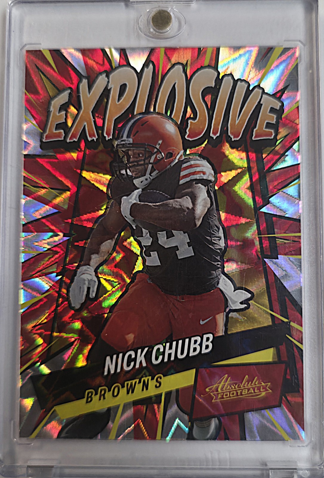 2022 Panini Absolute Nick Chubb EXPLOSIVE Case Hit SSP Browns E19