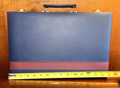 Vintage Cardinal Backgammon Game Premier Edition Blue Leatherette Case - Picture 19 of 21