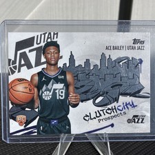 Topps 2025-26 Clutch City Prospects Rookie Ace Bailey #CC-5 Utah Jazz