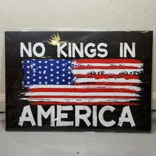 Non Roi En Amérique Drapeau 0.3x0.5m Bannière Jardin Signe Extérieur Home Décor