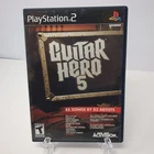 Guitar Hero 5 (Sony PlayStation 2 PS2, 2009) CIB Complete w/ Manual - TESTED