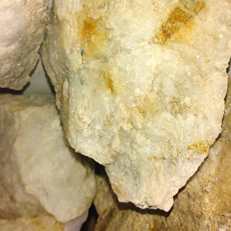 Lot of Rough White Quartz Rocks - Mineral Specimens, Multiple Pieces