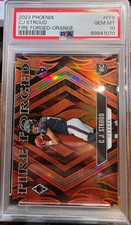 2023 Panini Phoenix Fire Forged C.J. Stroud Rookie Orange #FF-6 /99 PSA 10