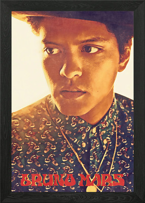 bruno mars gerahmtes Wandbild Poster Leinwanddruck Bild