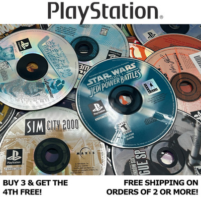 Loose PS1 Games: Buy 3 & Get 1 FREE!