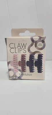 FRAMAR Extra Large Hair Claw Clip Women For Thick Hair Neutral 4pk Imperfect Box
