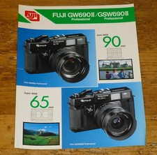 FUJIFILM GW690 II GSW690 II PRO DOUBLE SIDED A4 ADVERTISING  1985 (CH)