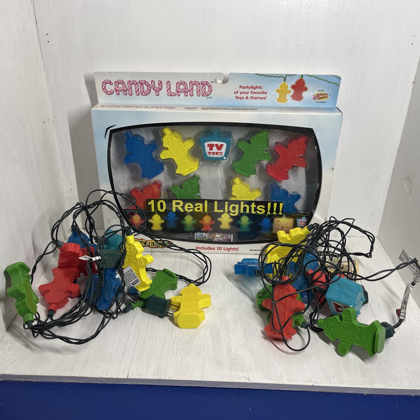 3 Sets Vintage Candy Land Party Lights 2002 Hasbro New and Used 