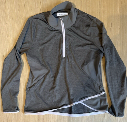 Pebble Beach Dry-Luxe Performance 1/4 Zip Pullover Blue L NWT