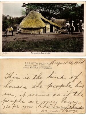 Old postcard AK ARGENTINA - Tierra caliente Casa de Indios (420152)
